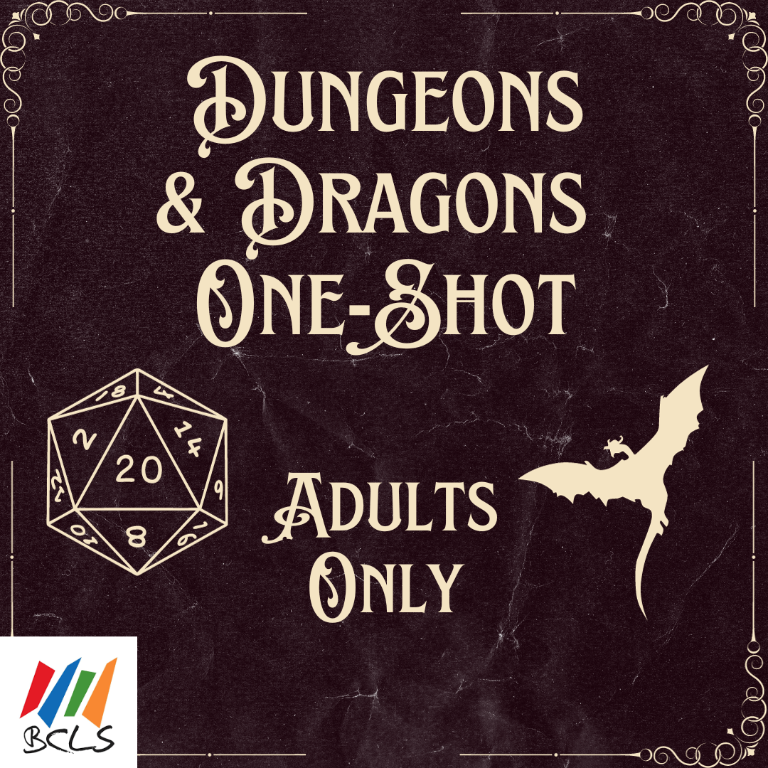 Dungeons and Dragons A Library OneShot Bay County Library System